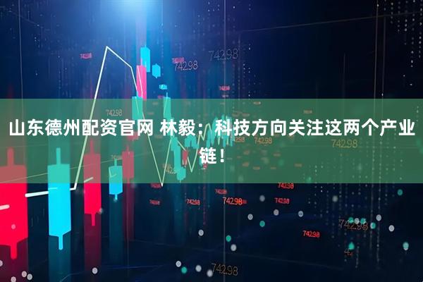 山东德州配资官网 林毅：科技方向关注这两个产业链！